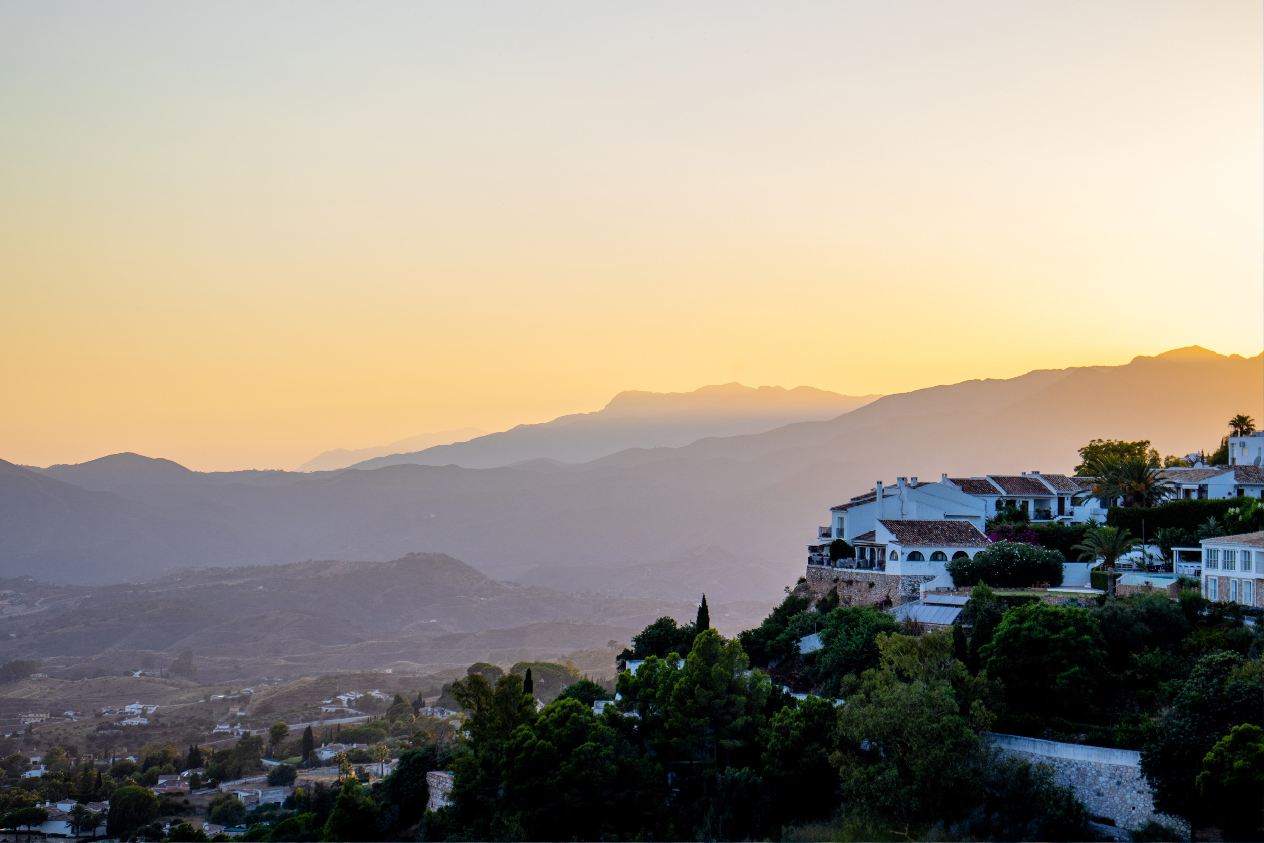 Mijas sunset view